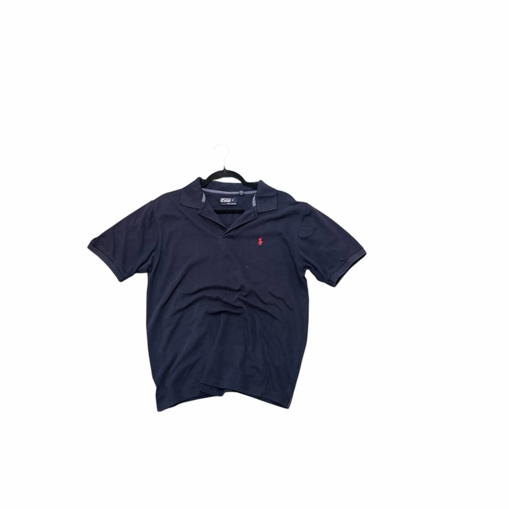 Vintage Polo Ralph Lauren Navy Polo Shirt Red Logo Size M